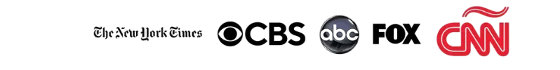 Seen on NYT, CBS, ABC, FOX, CNN